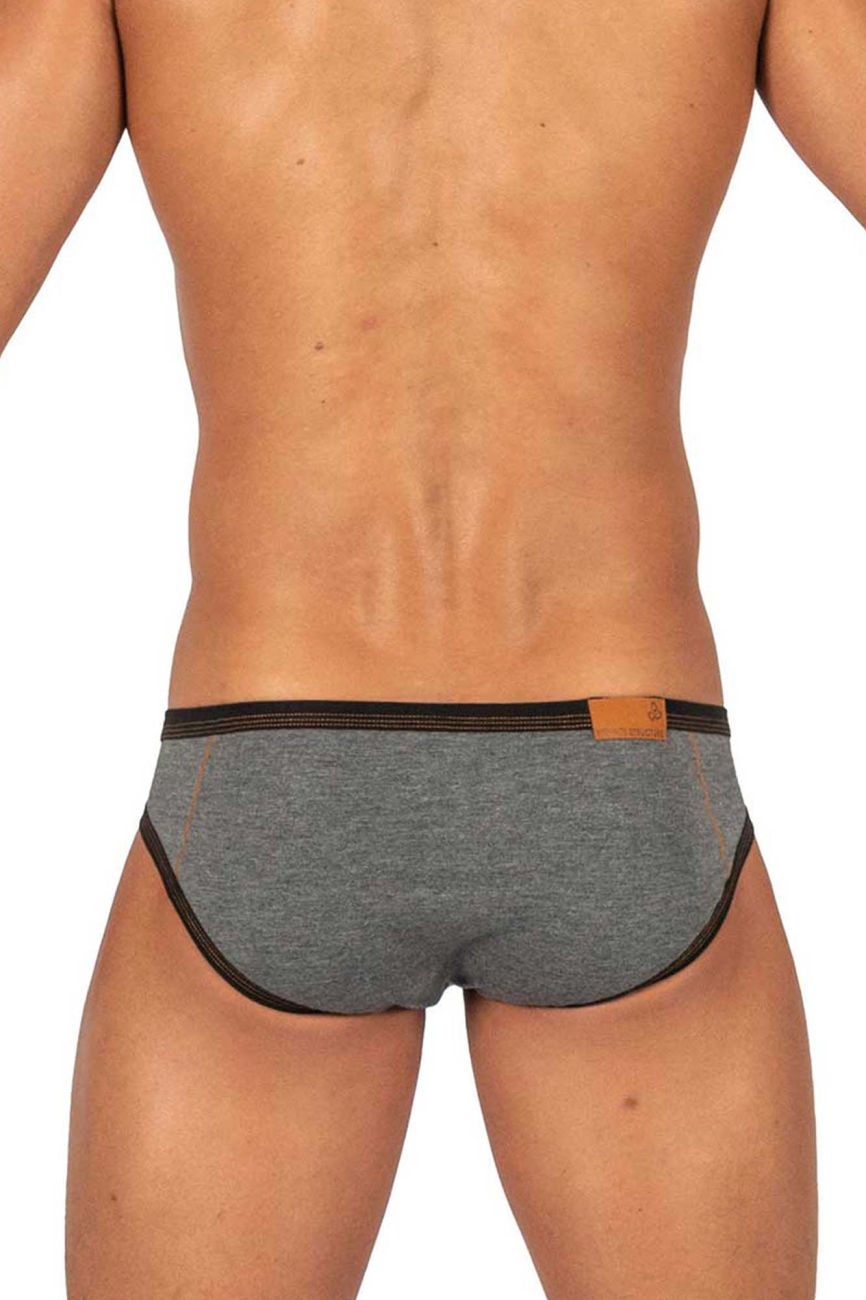 Private Structure Men's Underwear LCUT4358 Barn Boy Low Rise Mini Brief Color Stone Gray