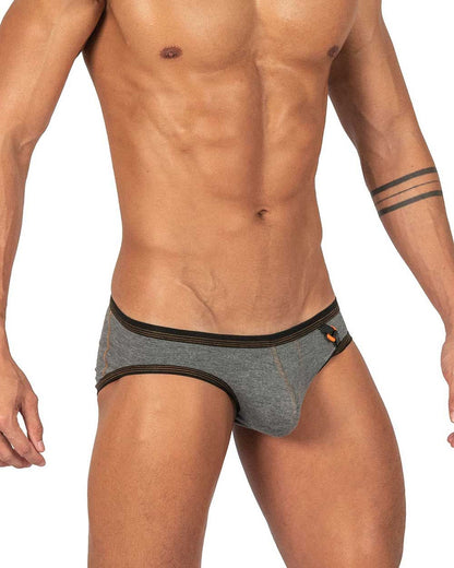 Private Structure Men's Underwear LCUT4358 Barn Boy Low Rise Mini Brief Color Stone Gray