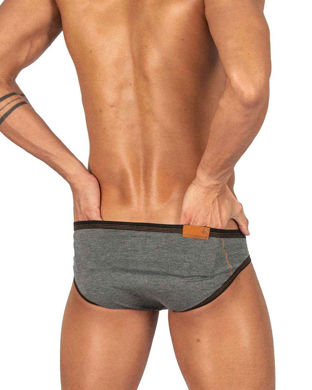 Private Structure Barn Boy Low Rise Mini Brief - Stone Gray