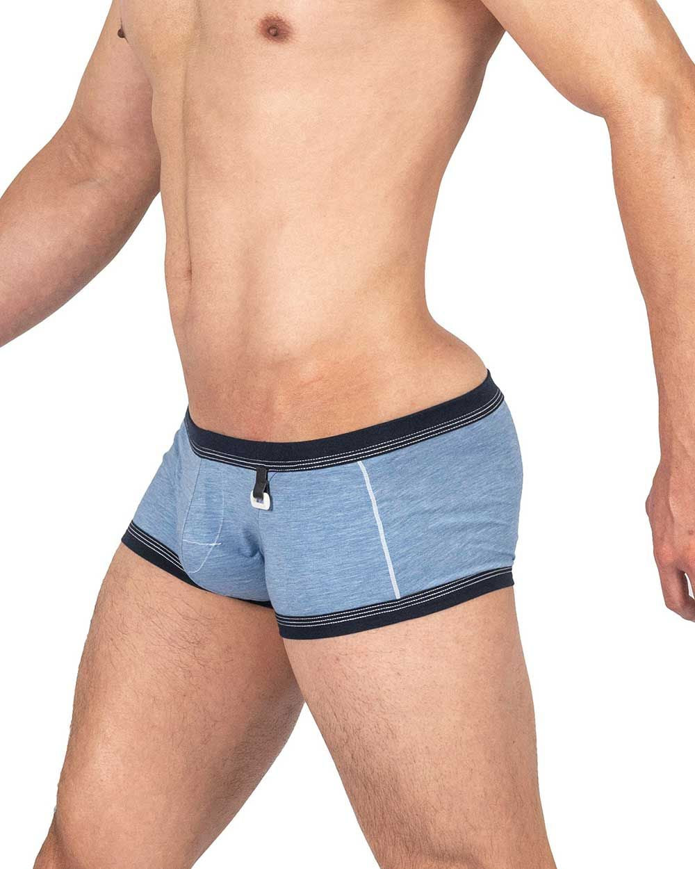Private Structure Men's Underwear LCUT4359 Barn Boy Low Rise Trunk Color Denim