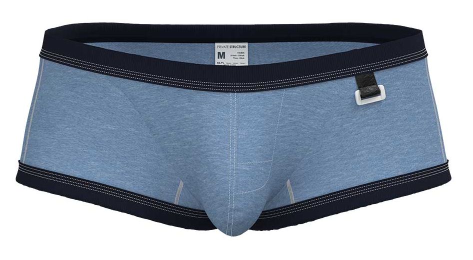Private Structure Men's Underwear LCUT4359 Barn Boy Low Rise Trunk Color Denim