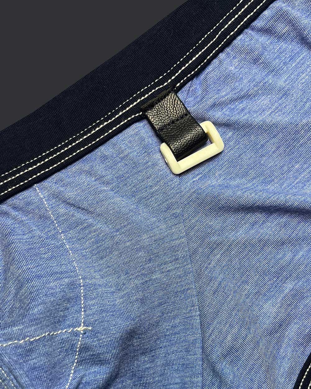 Private Structure Men's Underwear LCUT4359 Barn Boy Low Rise Trunk Color Denim