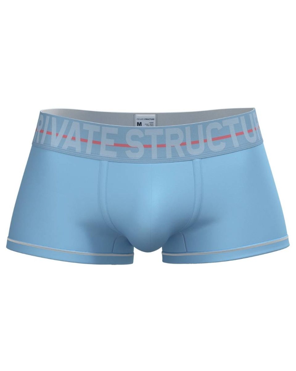Private Structure Men's Underwear MOUX4103 Mo Lite Mid Waist Trunk Color Blue