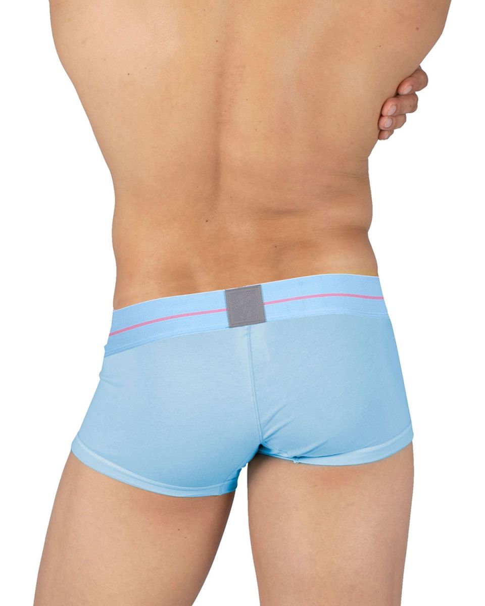 Private Structure Men's Underwear MOUX4103 Mo Lite Mid Waist Trunk Color Blue