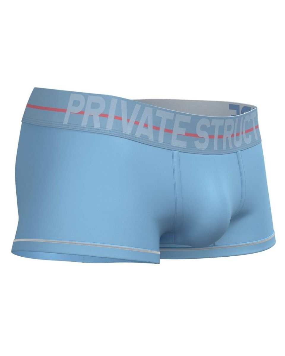Private Structure Men's Underwear MOUX4103 Mo Lite Mid Waist Trunk Color Blue