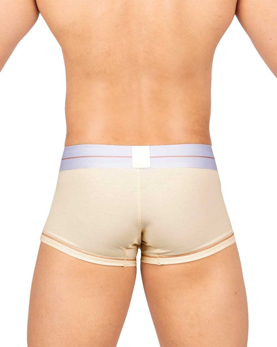 Private Structure Men's Underwear MOUX4103 Mo Lite Mid Waist Trunk Color Cream