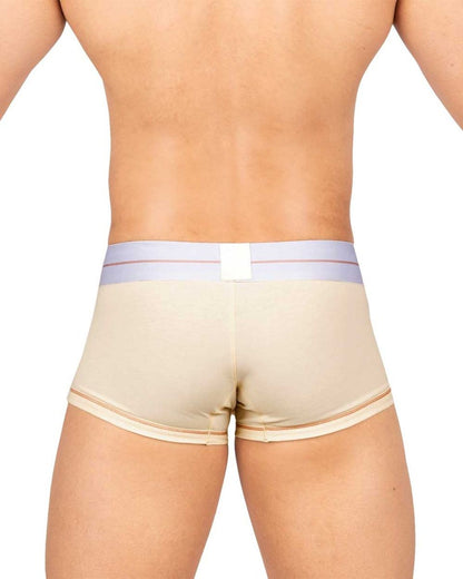 Private Structure Men's Underwear MOUX4103 Mo Lite Mid Waist Trunk Color Cream