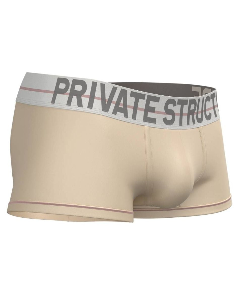 Private Structure Men's Underwear MOUX4103 Mo Lite Mid Waist Trunk Color Cream