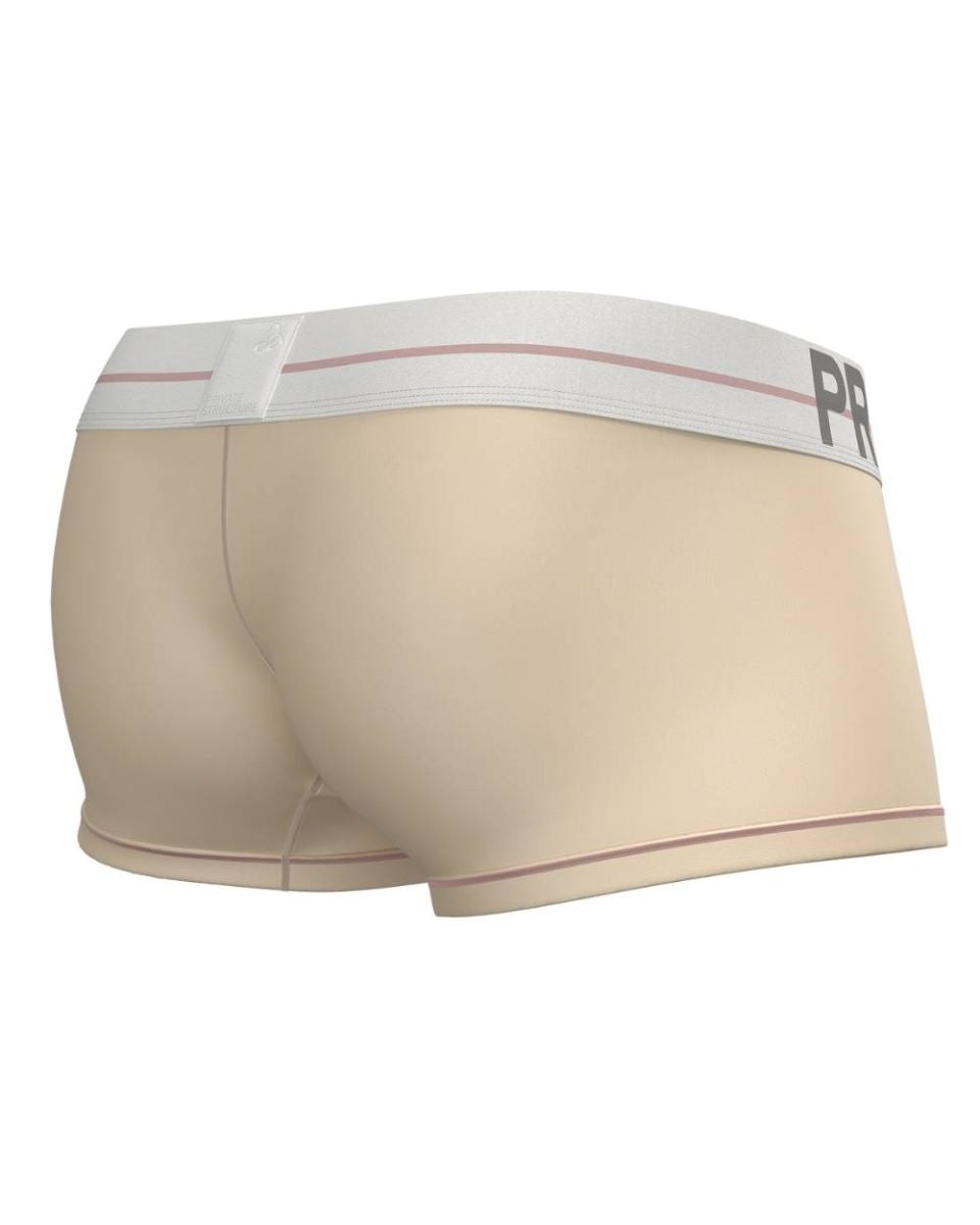 Private Structure Men's Underwear MOUX4103 Mo Lite Mid Waist Trunk Color Cream