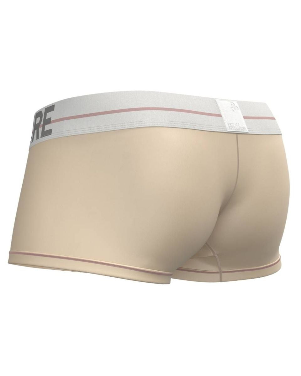 Private Structure Men's Underwear MOUX4103 Mo Lite Mid Waist Trunk Color Cream