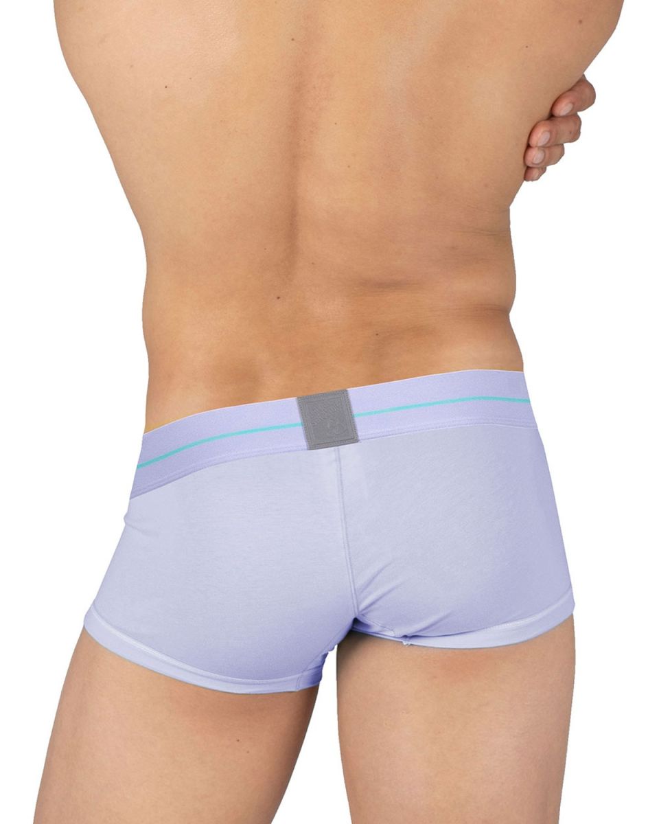 Private Structure Men's Underwear MOUX4103 Mo Lite Mid Waist Trunk Color Lilac