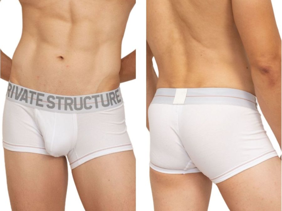 Private Structure Men's Underwear MOUX4103 Mo Lite Contour Brief Color White