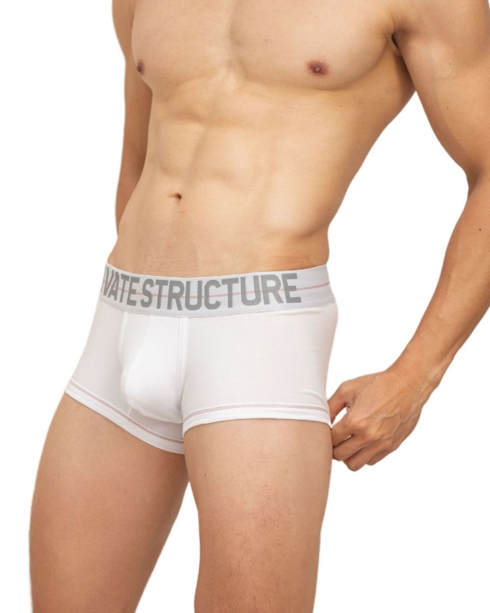 Private Structure Men's Underwear MOUX4103 Mo Lite Contour Brief Color White