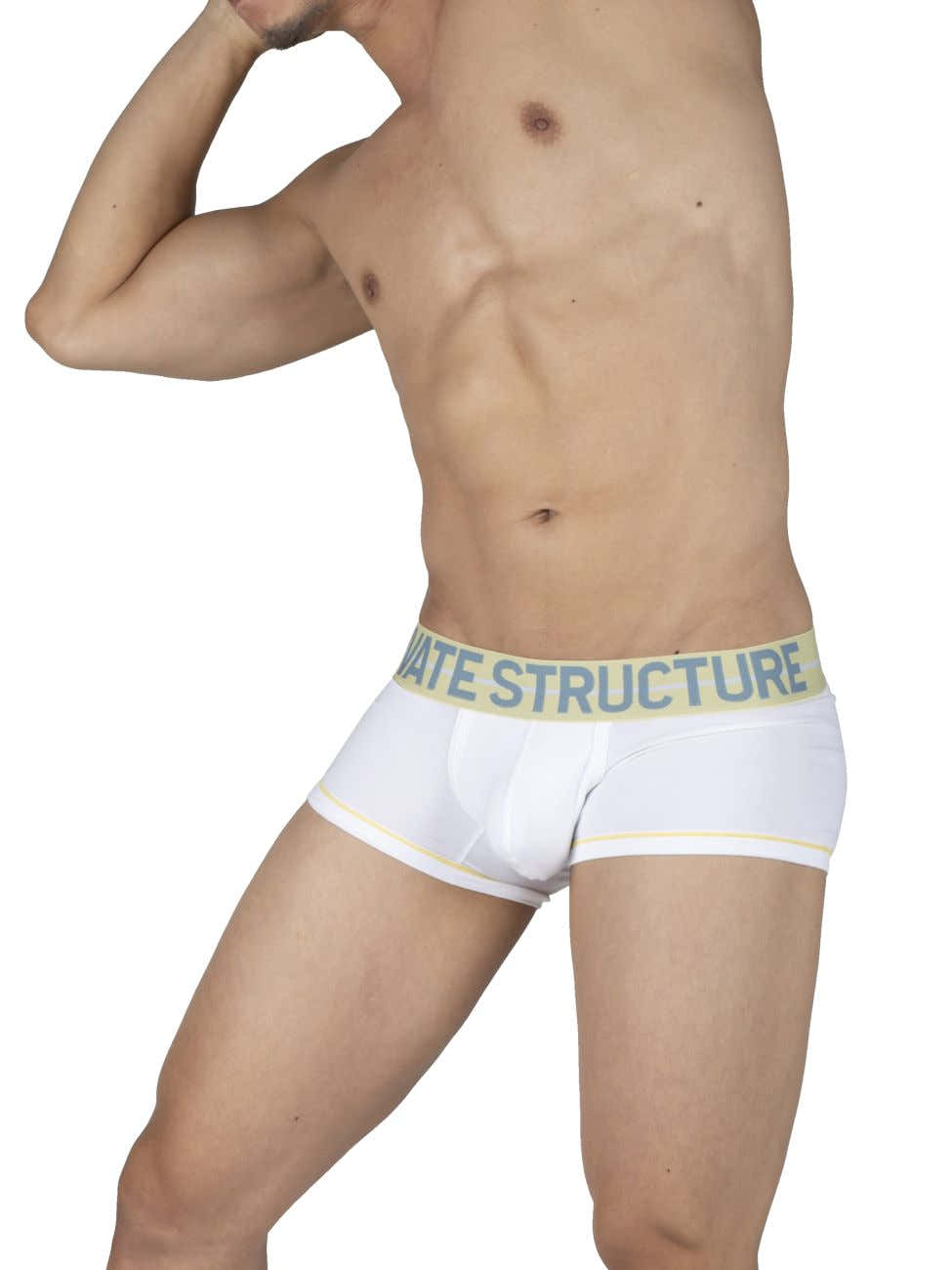 Private Structure Men's Underwear MOUX4103 Mo Lite Contour Brief Color White