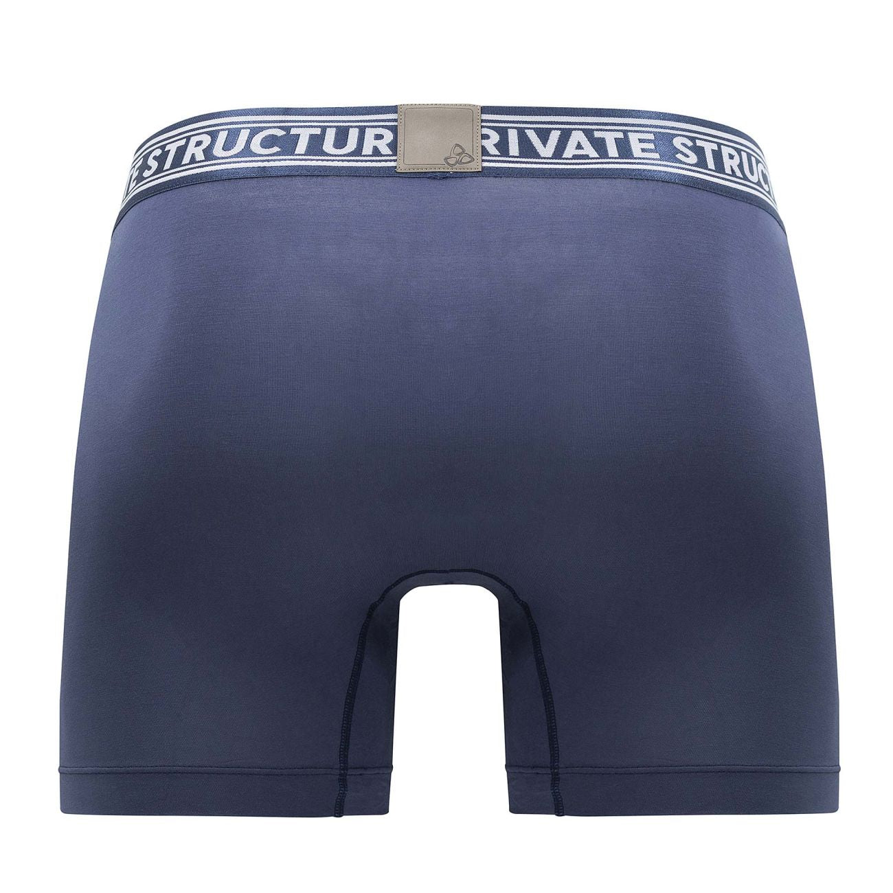 Private Structure Men's Underwear PBUT4380 Bamboo Mid Waist Boxer Briefs Color Citadel Blue
