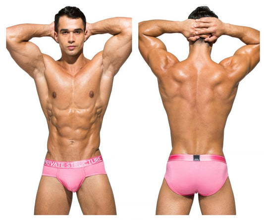 Private Structure Men's Underwear PBUZ3748 Platinum Bamboo Contour Briefs Color Blush