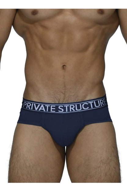 Private Structure Men's Underwear PBUZ3748 Platinum Bamboo Briefs Color Midnight Navy