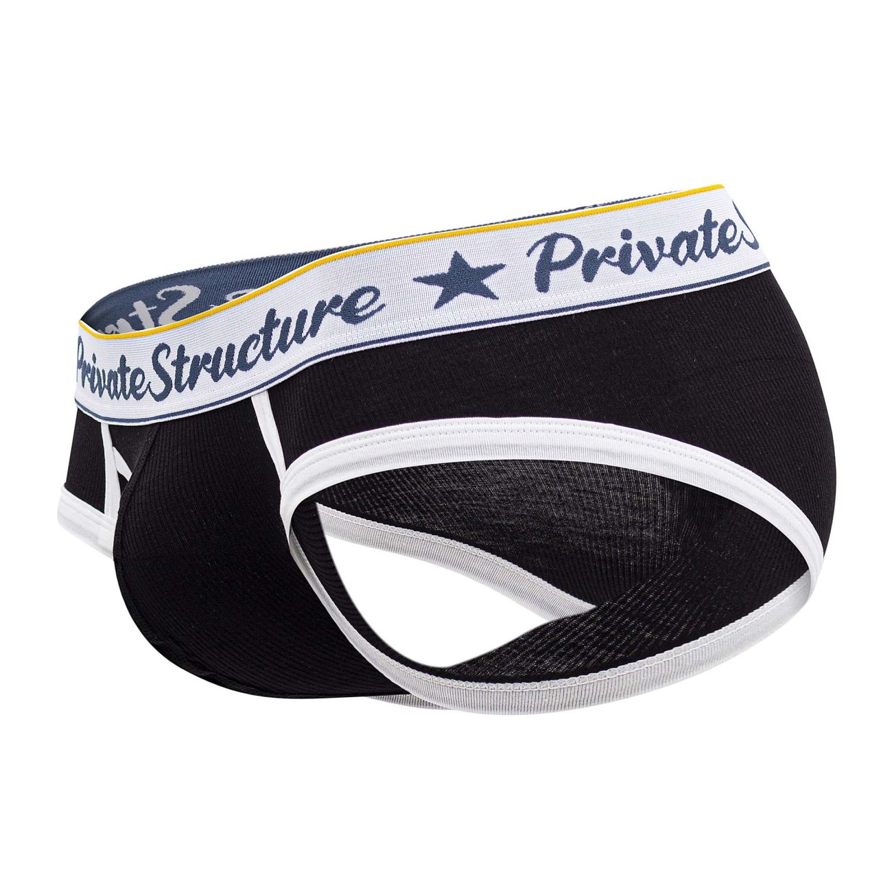Private Structure Men's Underwear SCUS4529 Classic Mid Waist Mini Briefs Color Black