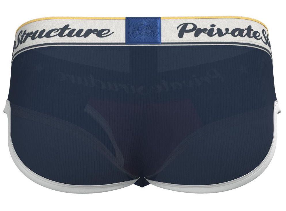 Private Structure Men's Underwear SCUS4529 Classic Mid Waist Mini Brief Color Navy