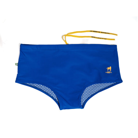 Traditional Square Solids Cut Sunga - Male Bathing Suit