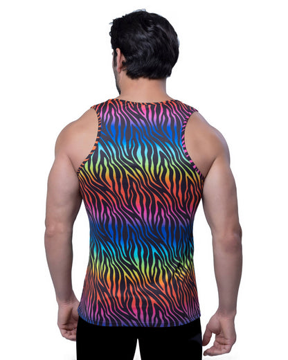 Pride Rainbow Tiger Tank Top - view 3