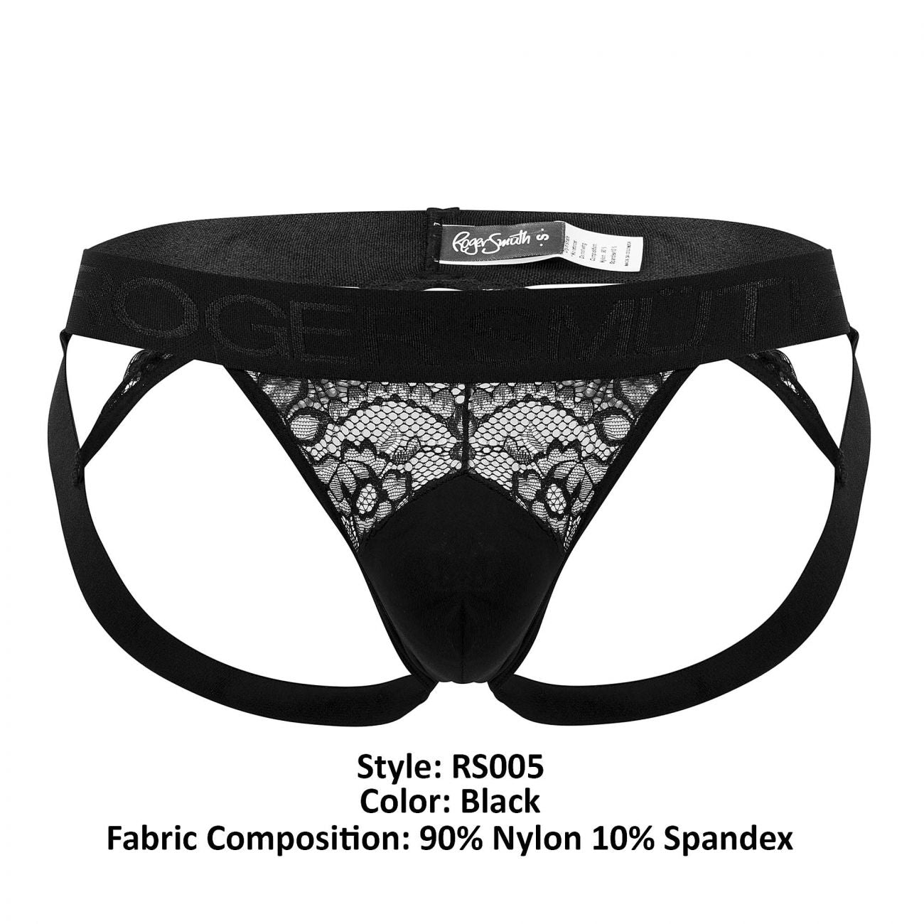 Roger Smuth RS005 Men's Underwear Jockstrap Color Black