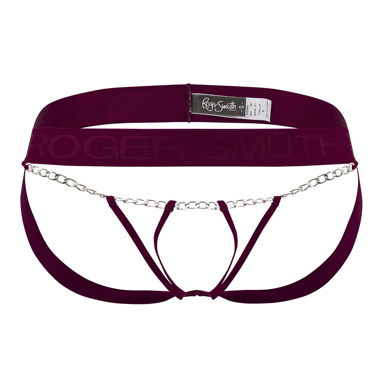 Roger Smuth RS086 Men's Underwear Jock-Thong Color Burgundy