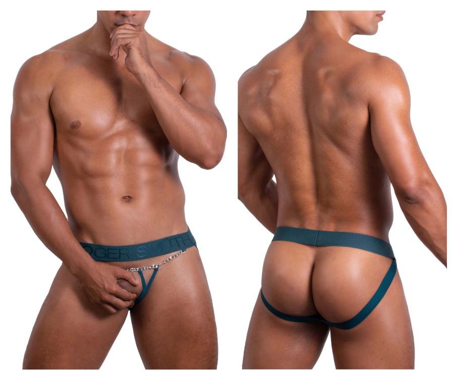 Roger Smuth RS086 Men's Underwear Jock-Thong Color Green