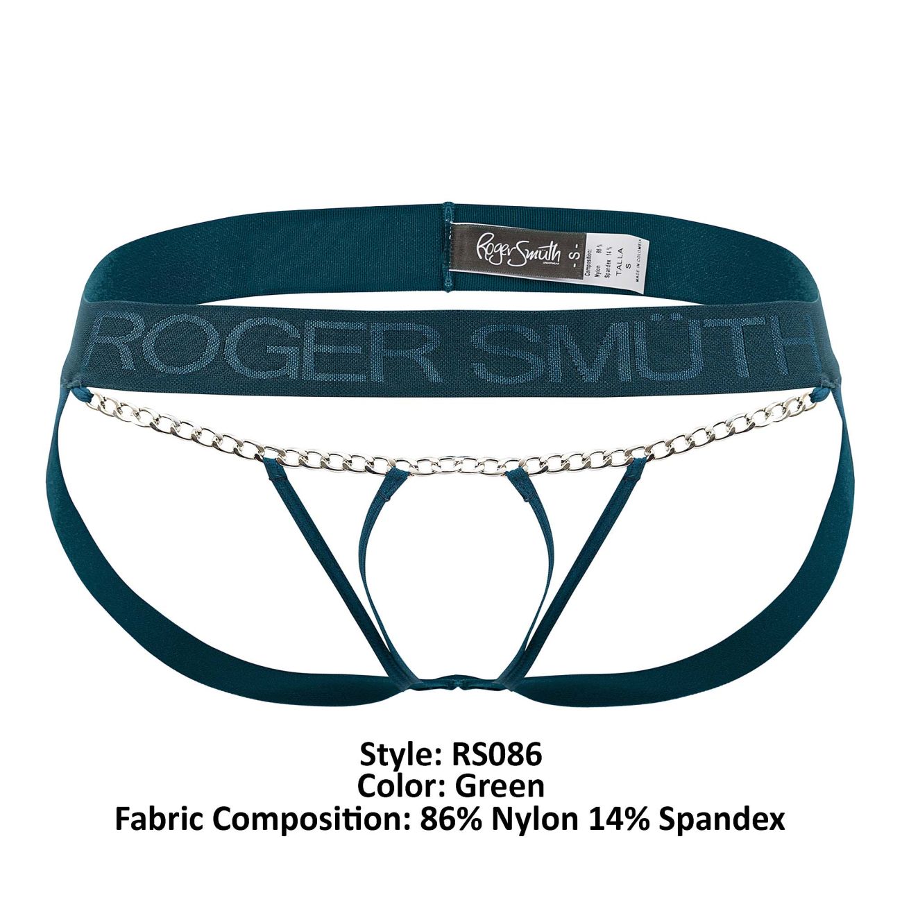 Roger Smuth RS086 Men's Underwear Jock-Thong Color Green