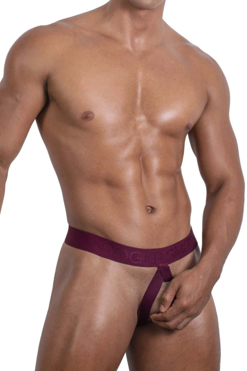 Roger Smuth RS087 Men's Underwear Ball lifter Color Burgundy