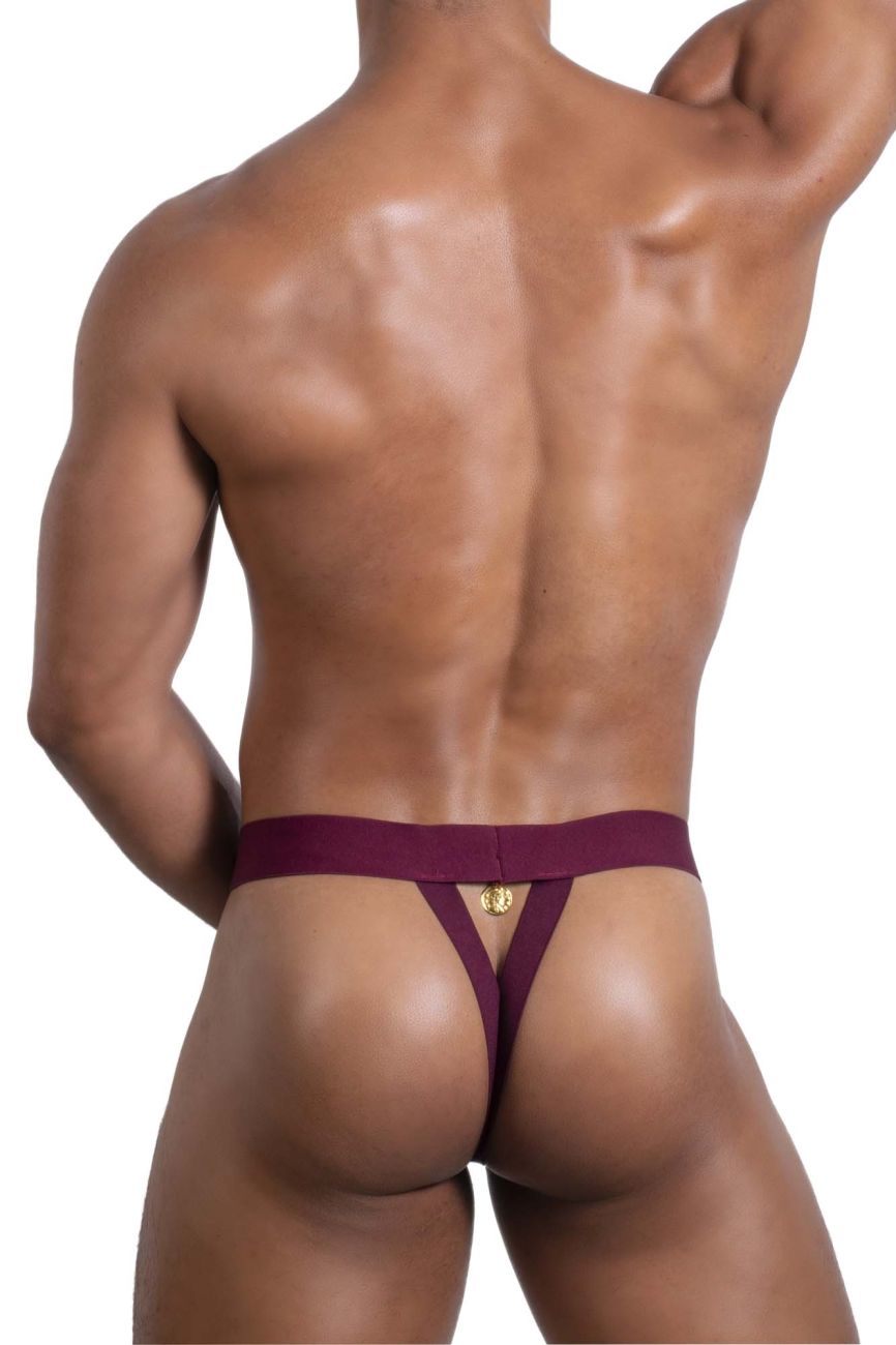 Roger Smuth RS087 Men's Underwear Ball lifter Color Burgundy