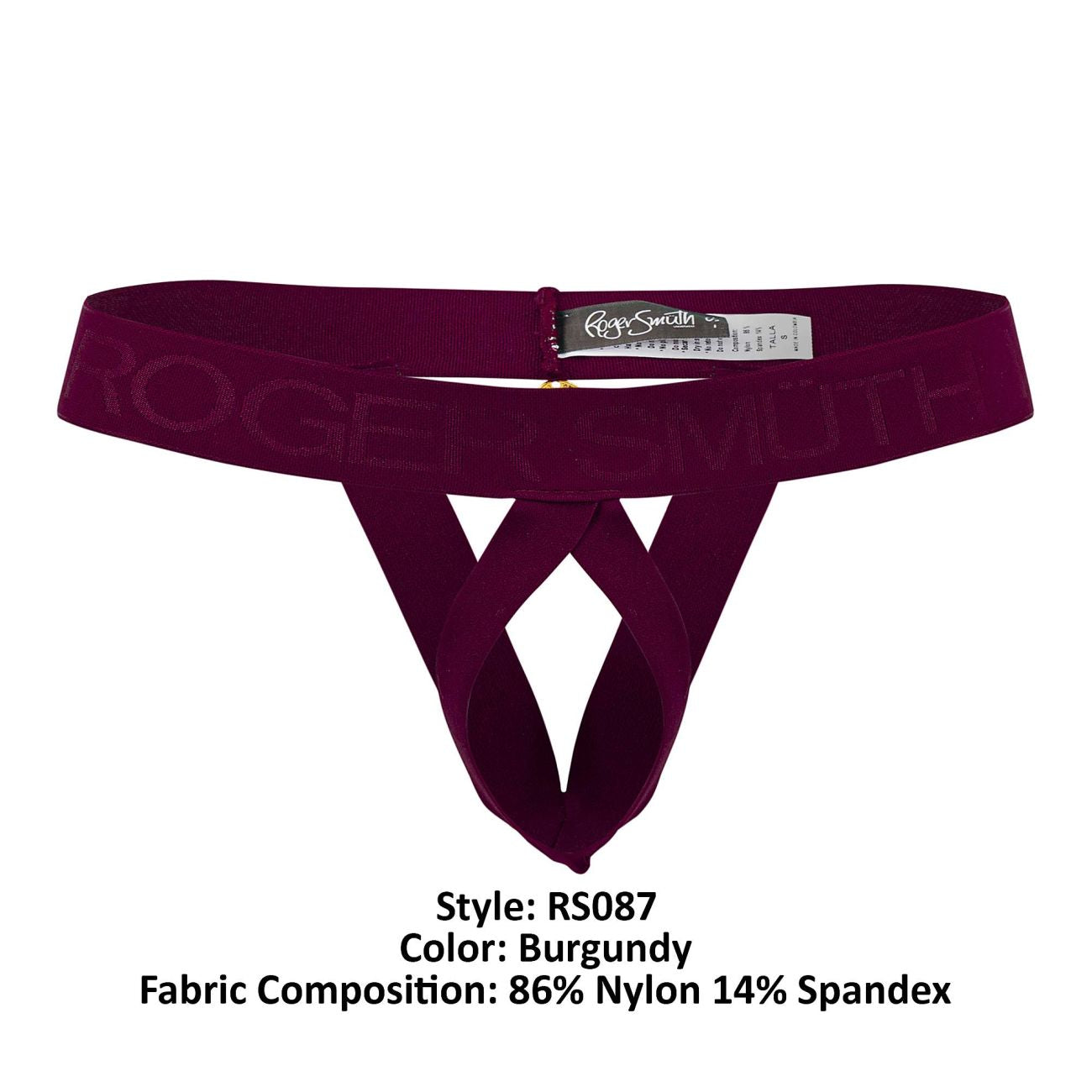 Roger Smuth RS087 Men's Underwear Ball lifter Color Burgundy