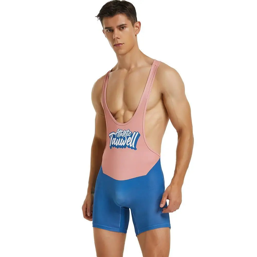 Tauwell Athletic Cream wrestling singlet