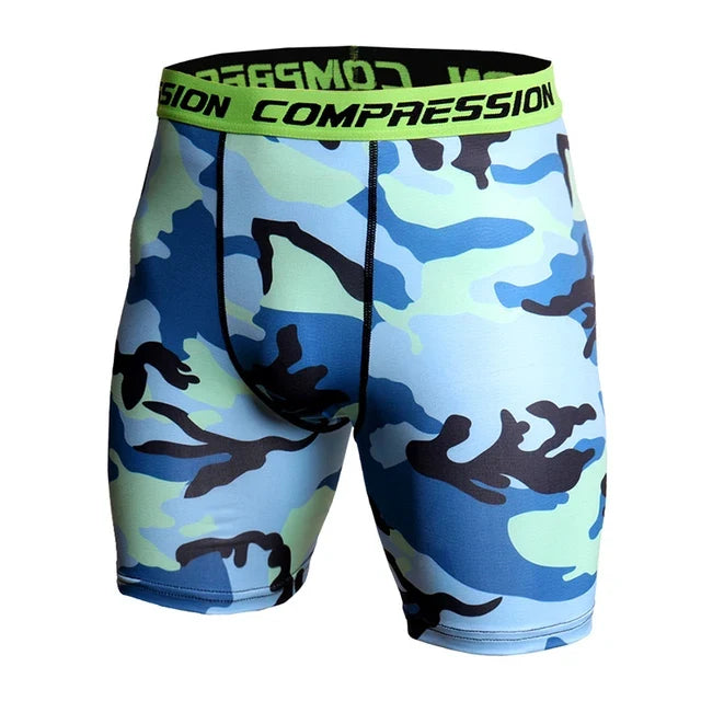Camo Pixel Compression Shorts