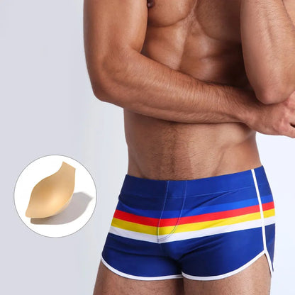 Retro Stripes Swim Trunk