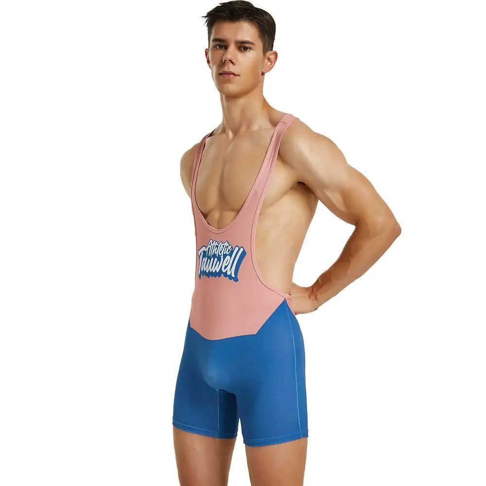 Tauwell Athletic Cream wrestling singlet