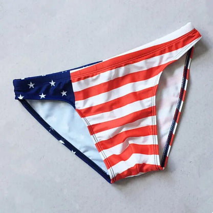 Team USA Flag Low Cut Swim Brief - view 3