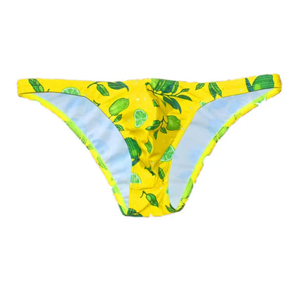 Tropical Monstera Low Cut Swim Brief