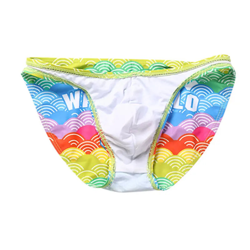 Rainbow Clouds Low Cut Swim Brief