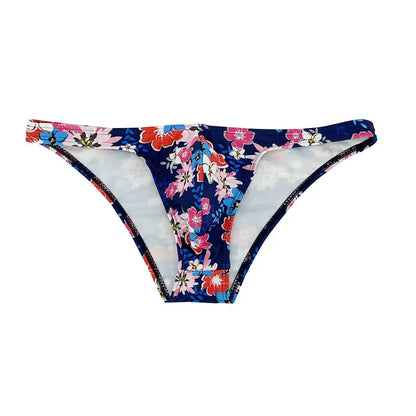 Tropical Flowers Low Cut Swim Brief