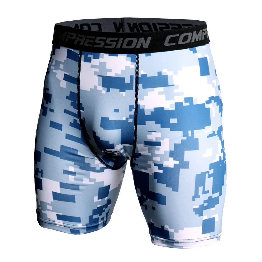 Camo Pixel Compression Shorts