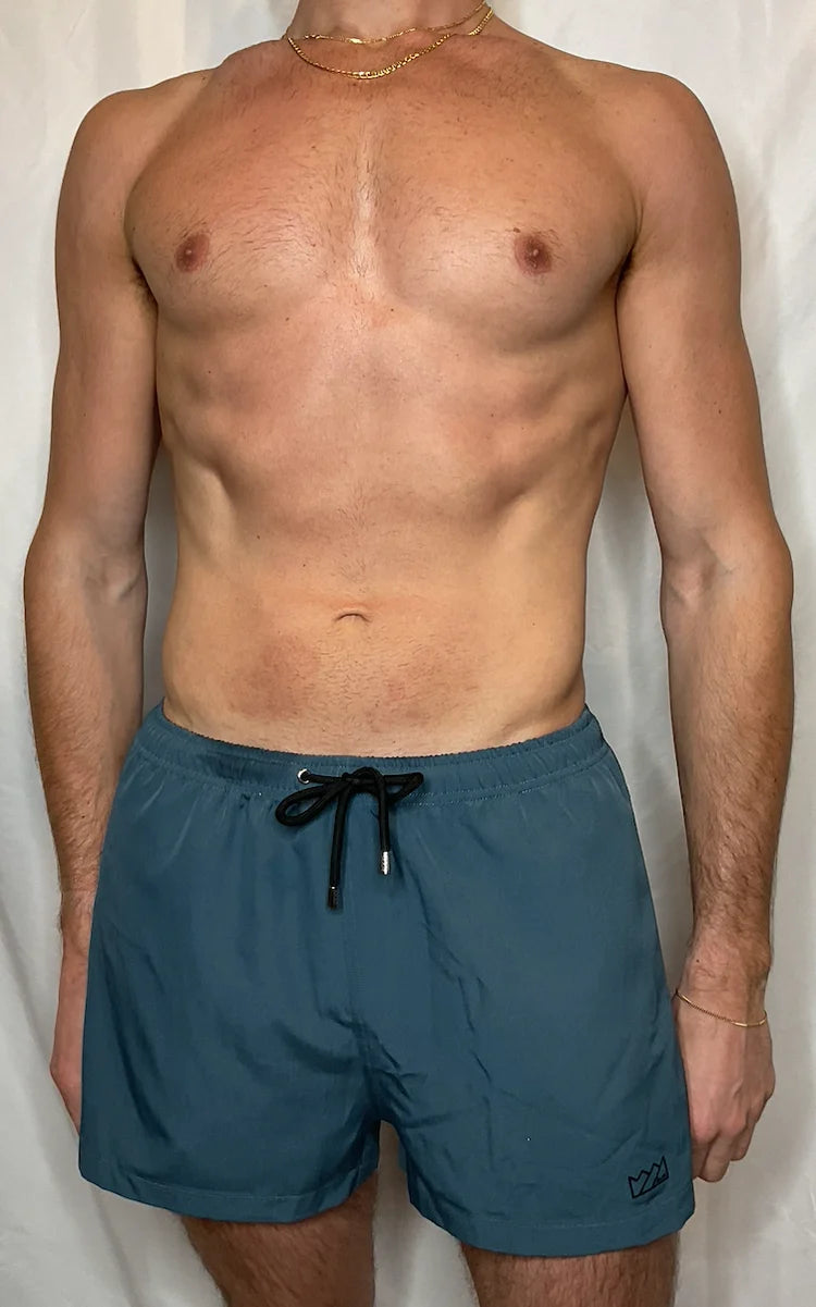 CTS Solid Swim To Gym Short- Sea Blue