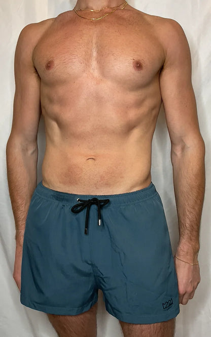 CTS Solid Swim To Gym Short- Sea Blue