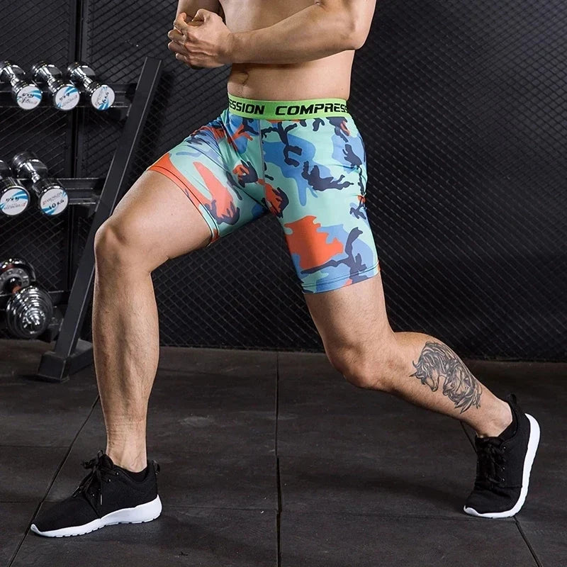 Camo Pixel Compression Shorts
