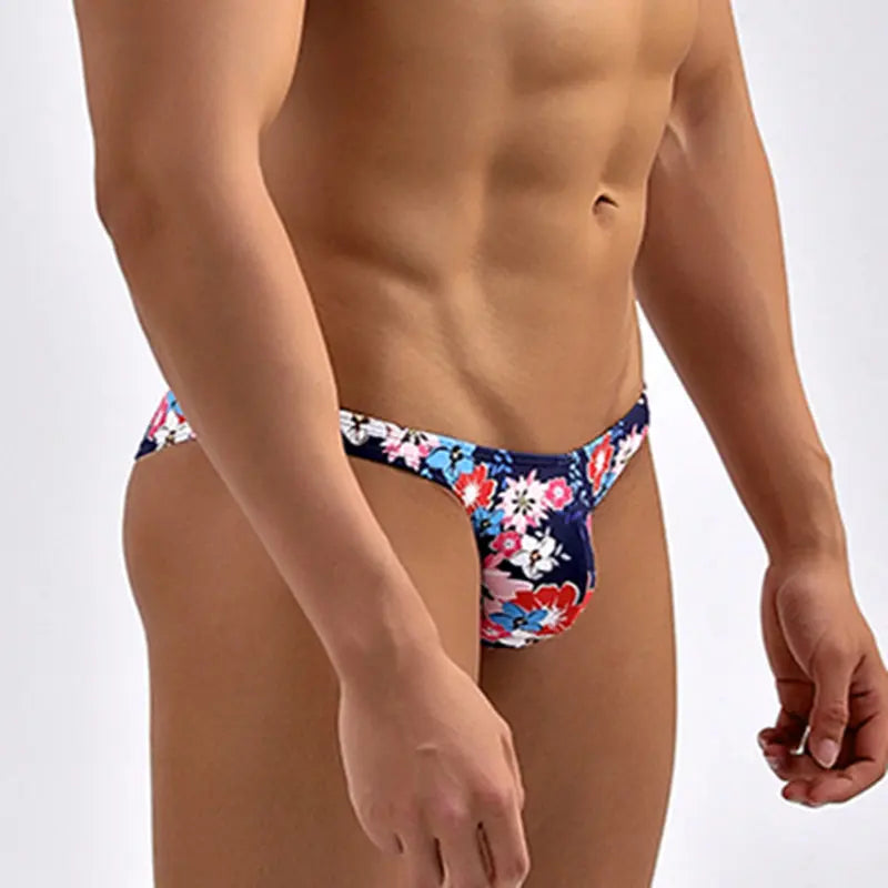 Tropical Monstera Low Cut Swim Brief