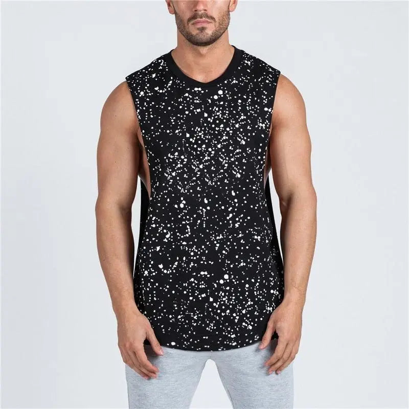 Splatter Dot Print Tank Top