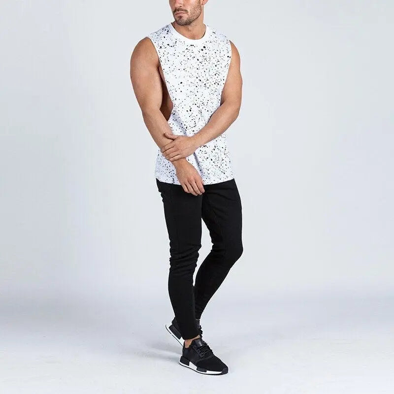 Splatter Dot Print Tank Top