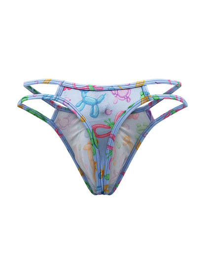 Luxe Satin Double Strap Thong