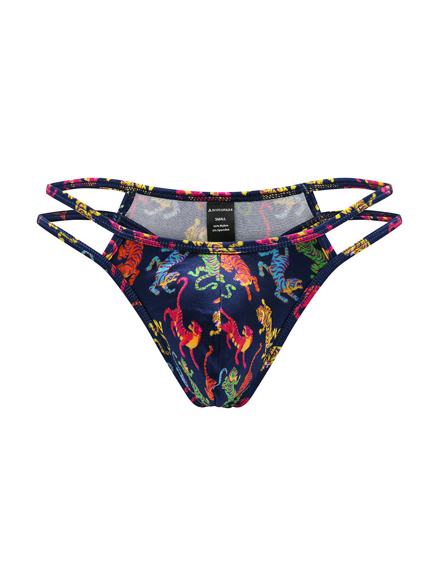 Luxe Satin Double Strap Thong