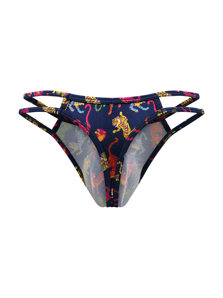 Luxe Satin Double Strap Thong